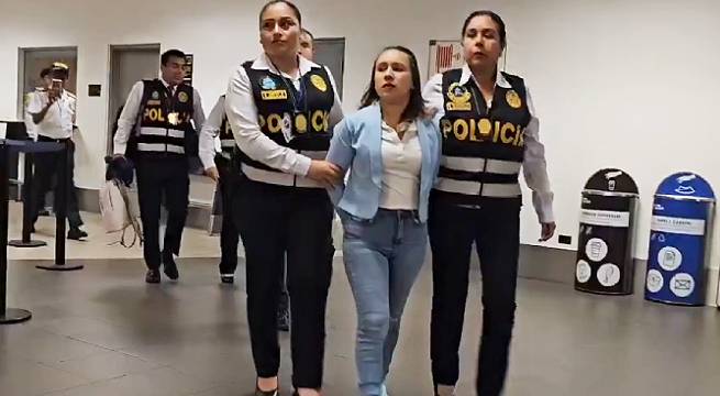 Wanda del Valle, la ‘Bebecita del Crimen’, llegó al Perú extraditada desde Colombia | VIDEO