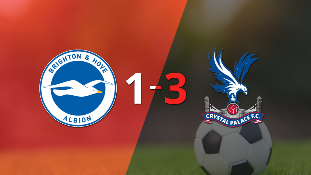 Ismaïla Sarr anota doblete en la victoria por 3 a 1 de Crystal Palace sobre Brighton and Hove