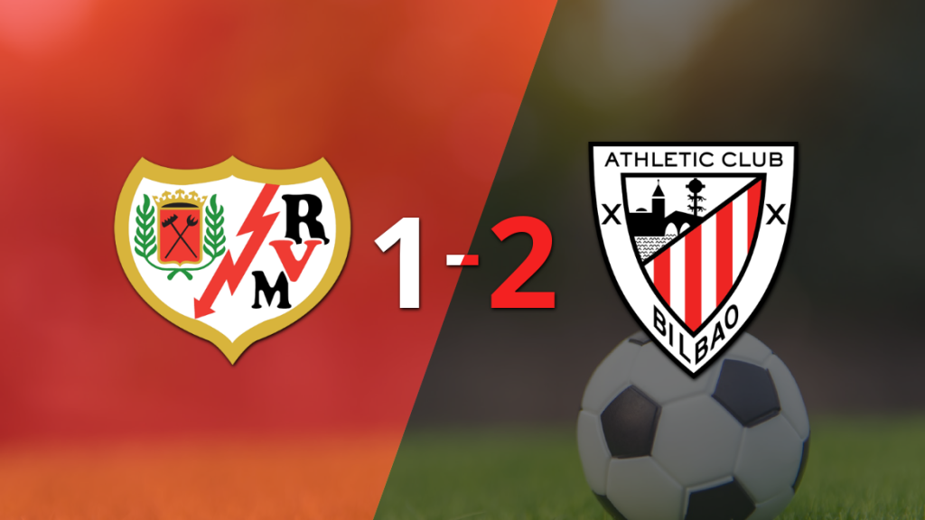 Athletic Bilbao le dio vuelta el partido a Rayo Vallecano con un 2-1