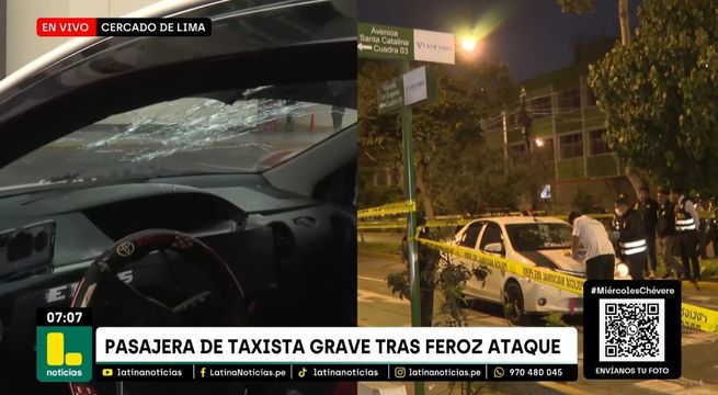 Asesinan con más de 30 disparos a taxista: pasajera termina en UCI | VIDEO