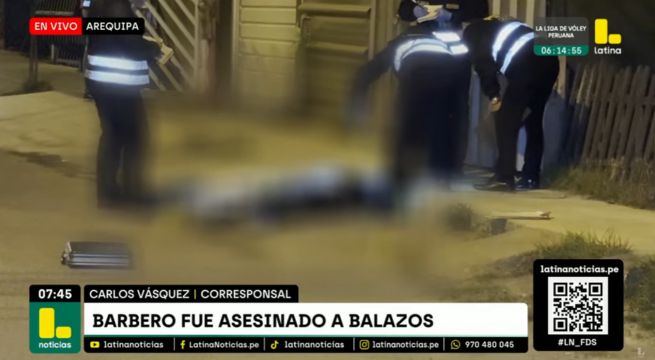 Arequipa: barbero fue asesinado de 5 disparos cuando llegaba a su casa [VIDEO]