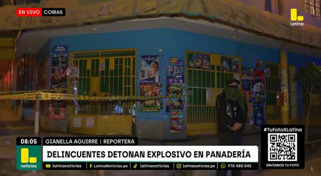 Extorsionadores detonan explosivo en panadería de Comas