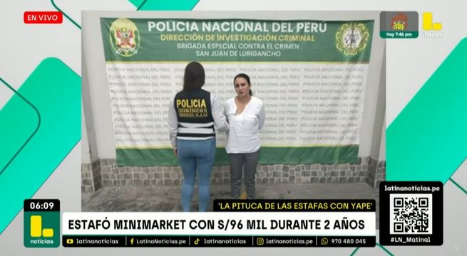 Mujer estafó a minimarket por casi 100 mil soles con falsos pagos Yape