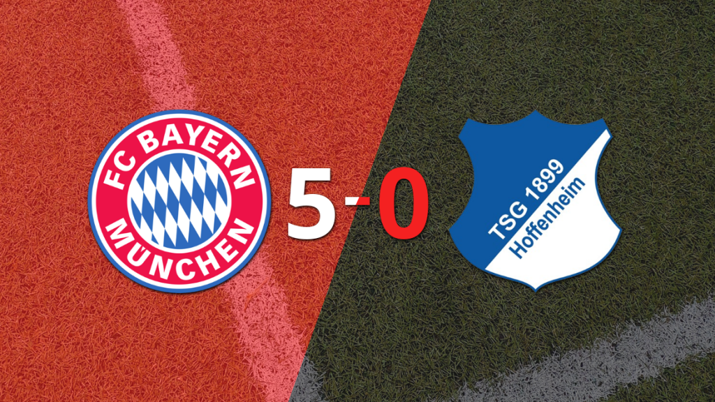 Hoffenheim cayó ante Bayern Múnich con dos goles de Leroy Sane
