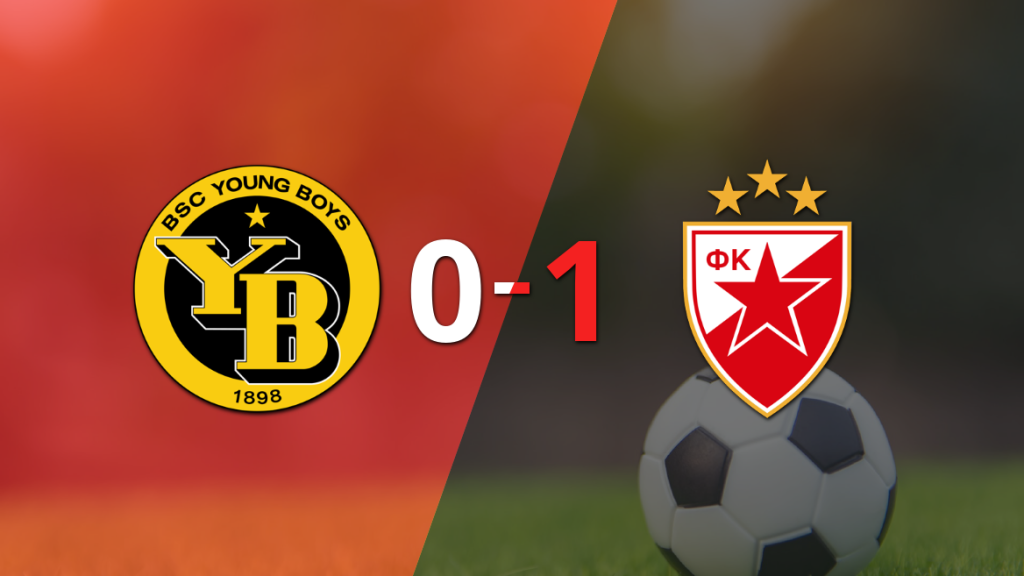 Estrella Roja ganó por 1-0 a Young Boys con el gol de Guelor Kanga