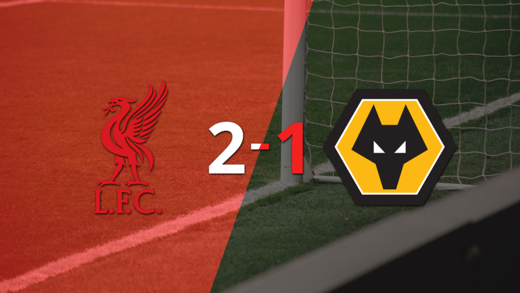 Wolverhampton no pudo con Liverpool y perdió 2 a 1