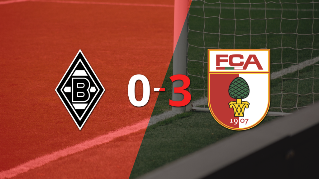 Augsburg le pasó por encima a B. Mönchengladbach con hat-trick de Alexis Claude Maurice