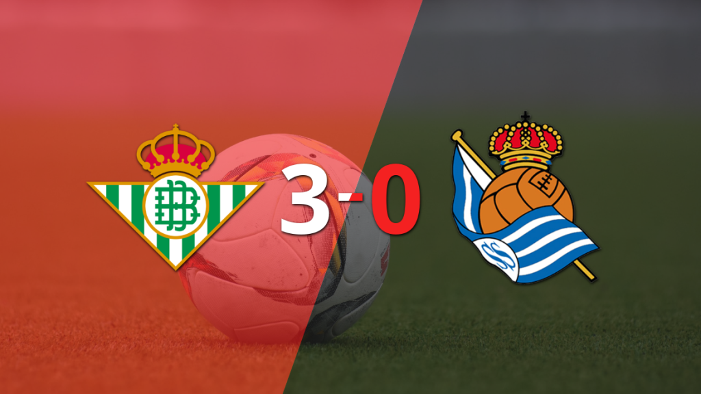Betis derrotó sin complicaciones a Real Sociedad con doblete de Marc Roca
