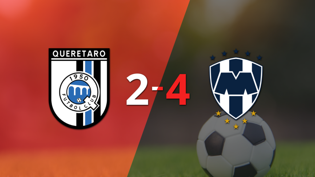 Querétaro fue derrotado por CF Monterrey 4 a 2