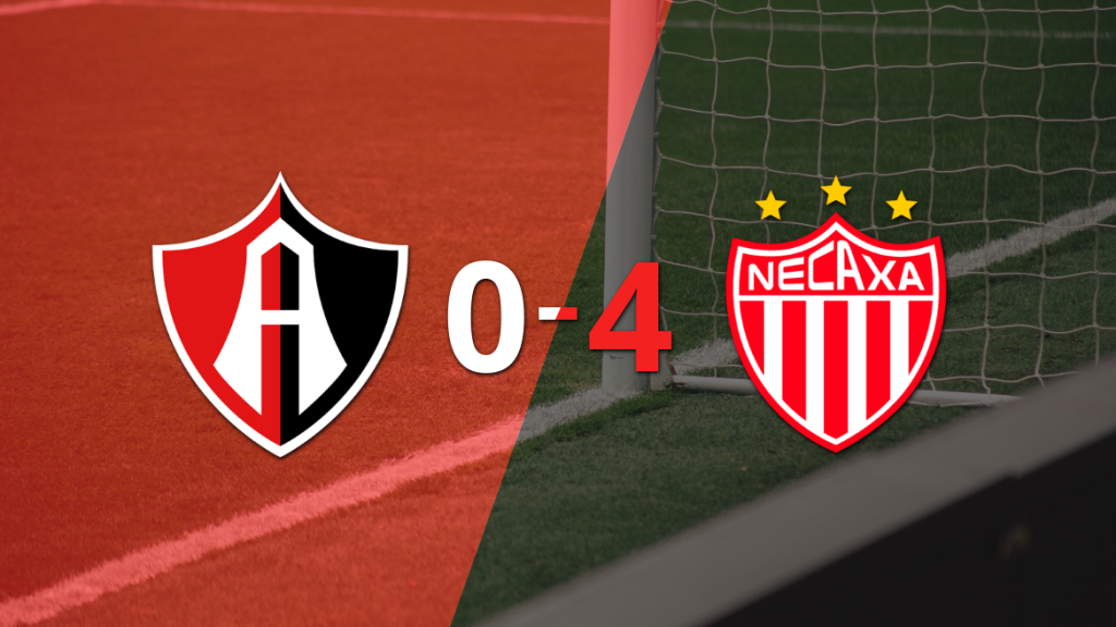 Necaxa se da un festín y devora a Atlas por 4 a 0