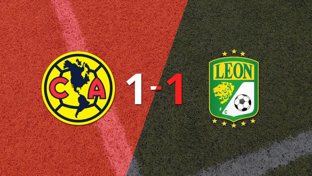 Club América y León se repartieron los puntos en un 1 a 1