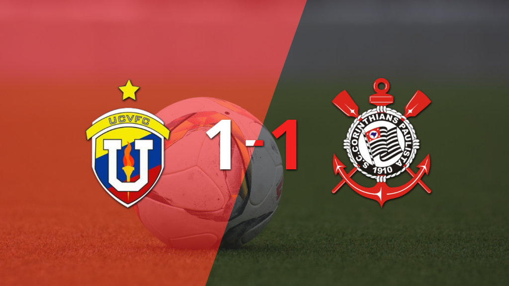 Con un empate entre UCV y Corinthians, se define el duelo en el partido de vuelta