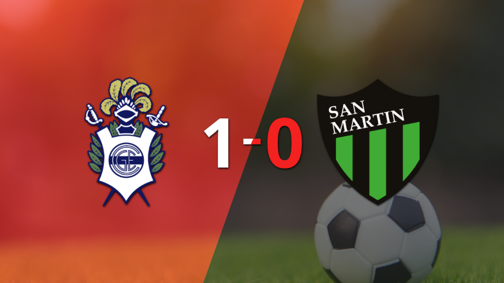 Gimnasia derrotó 1-0 a San Martín (SJ) con un gol de penal