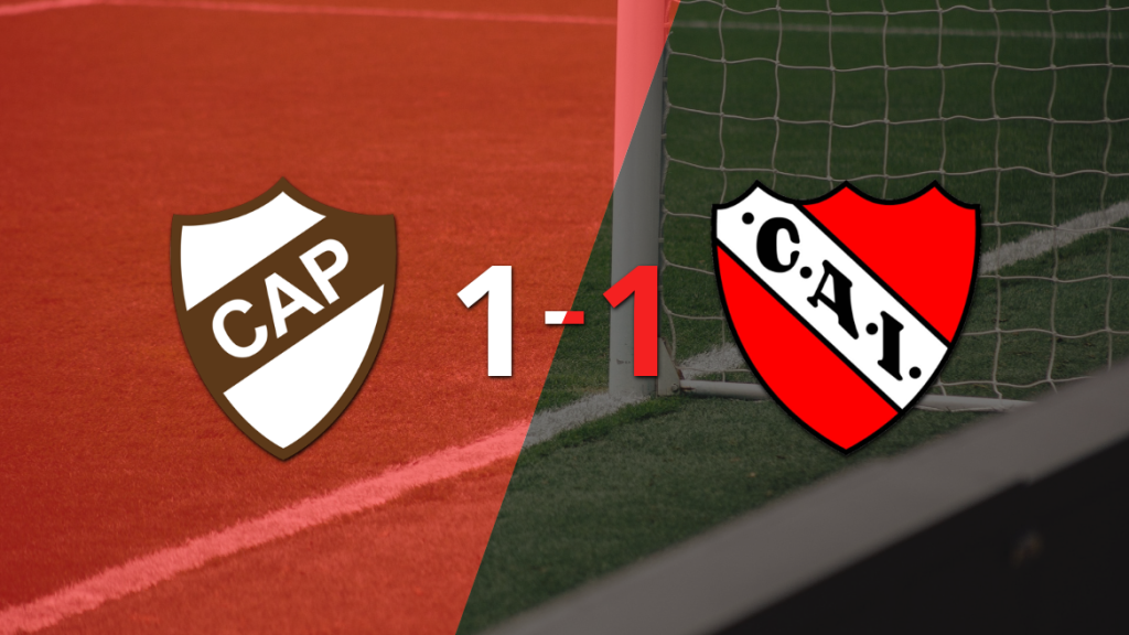 Independiente rescató un empate agónico frente a Platense