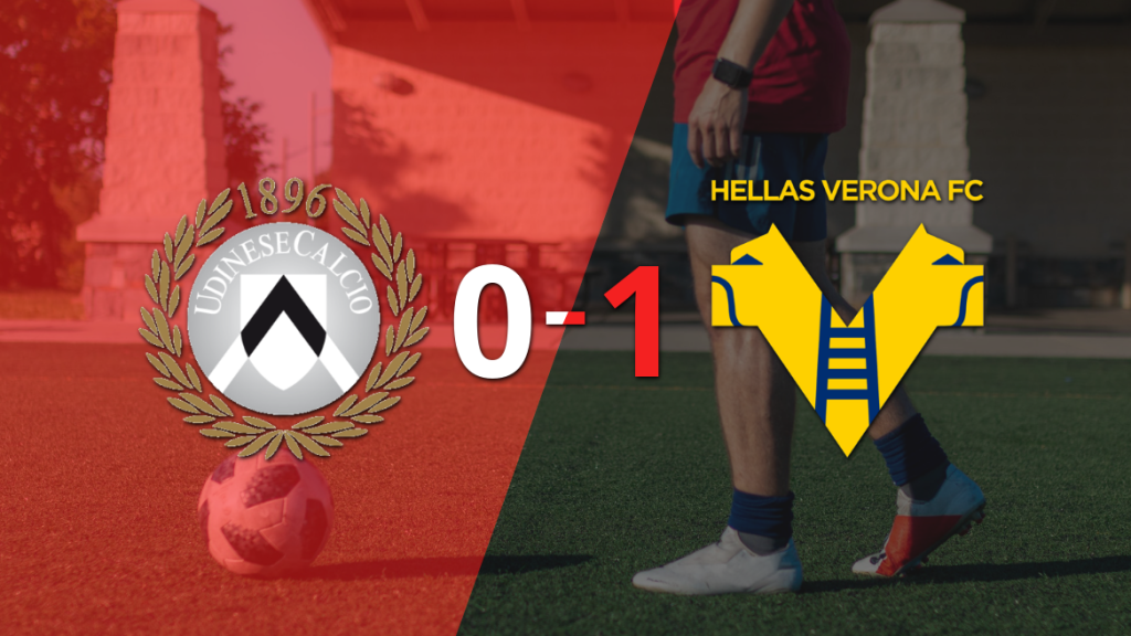 Hellas Verona logró la victoria por 1 a 0 ante Udinese