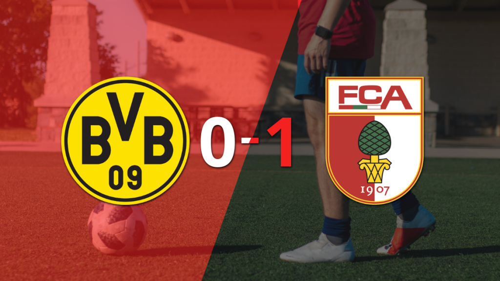 Augsburg logró la victoria por 1 a 0 ante Borussia Dortmund