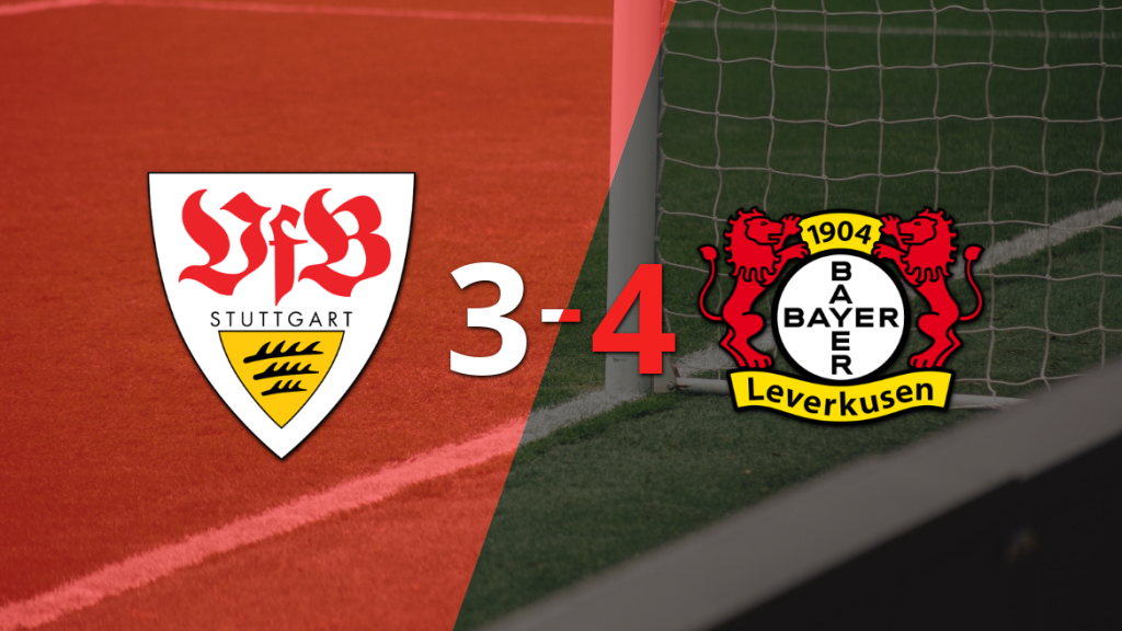 Stuttgart cayó por 4 a 3 con Bayer Leverkusen
