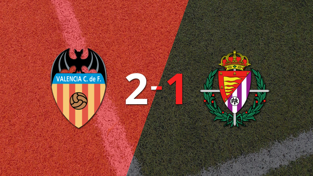Victoria de Valencia sobre Valladolid por 2-1