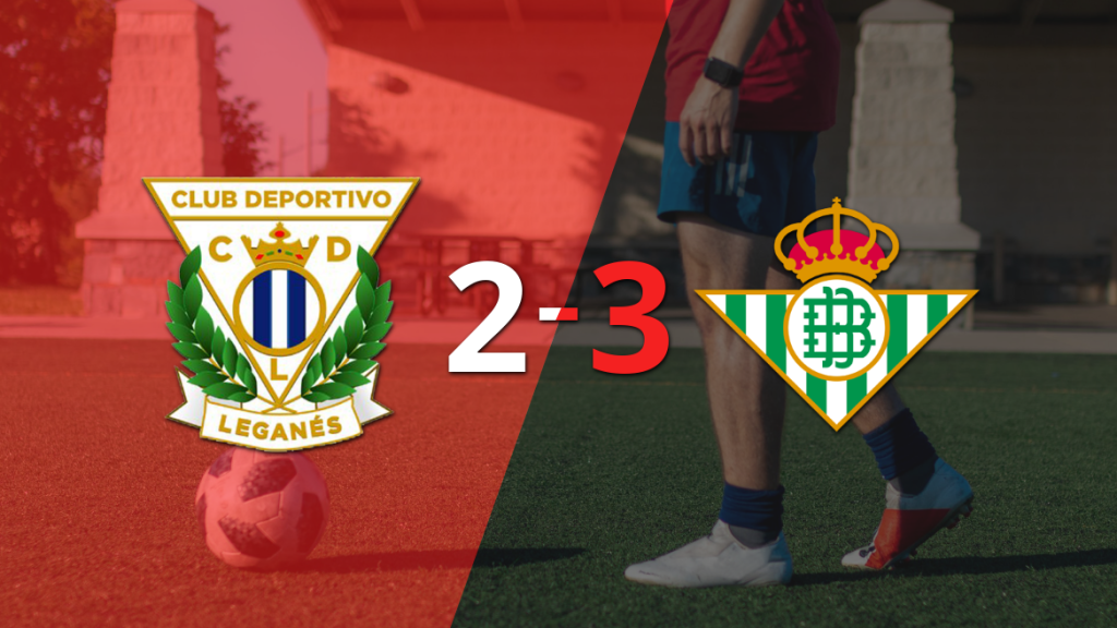 A Leganés no le alcanzó con el doblete de Daniel Raba y cayó frente a Betis