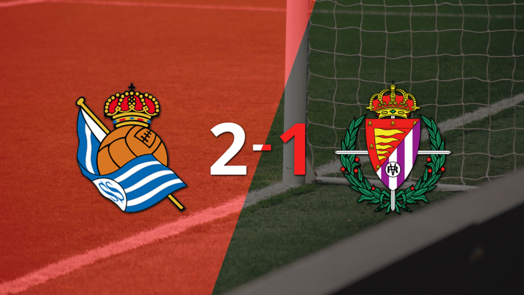 Con un gol agónico, Real Sociedad consiguió una victoria por 2 a 1 ante Valladolid