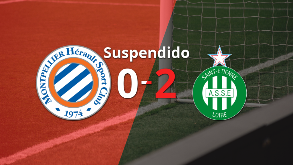 Suspendido el partido entre Saint Etienne y Montpellier