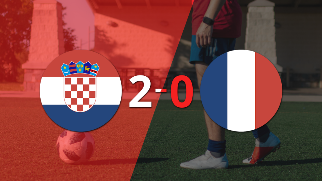 Croacia venció a Francia en el duelo de ida