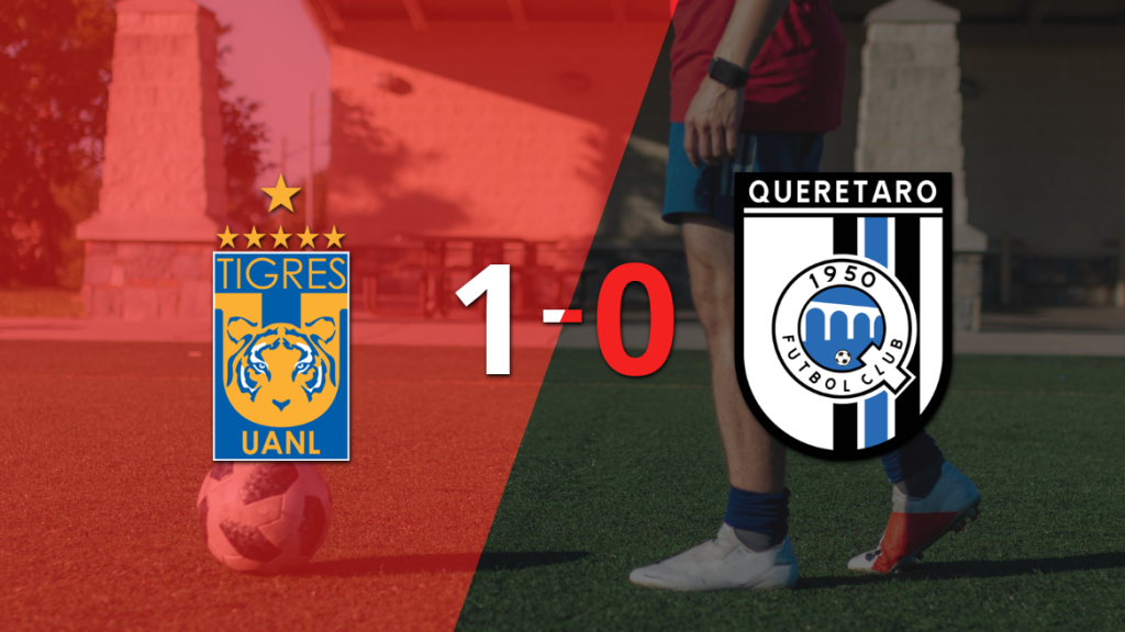 Con gol de Nicolás Ibáñez, Tigres le ganó a Querétaro por 1 a 0