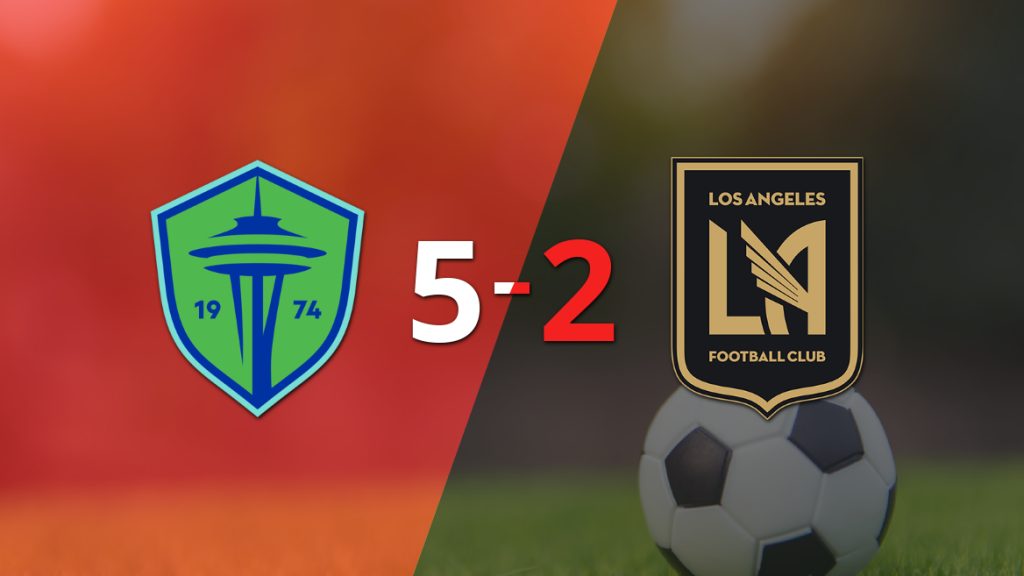Los Angeles FC sucumbe ante Seattle Sounders en una goleada 5-2
