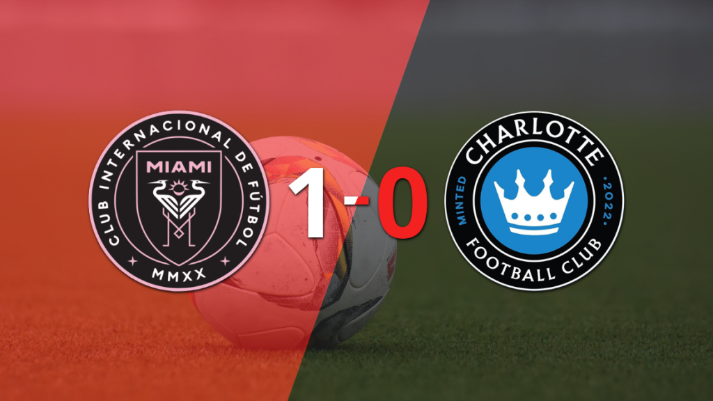 A Inter Miami le alcanzó con un gol para derrotar a Charlotte FC en el Chase Stadium