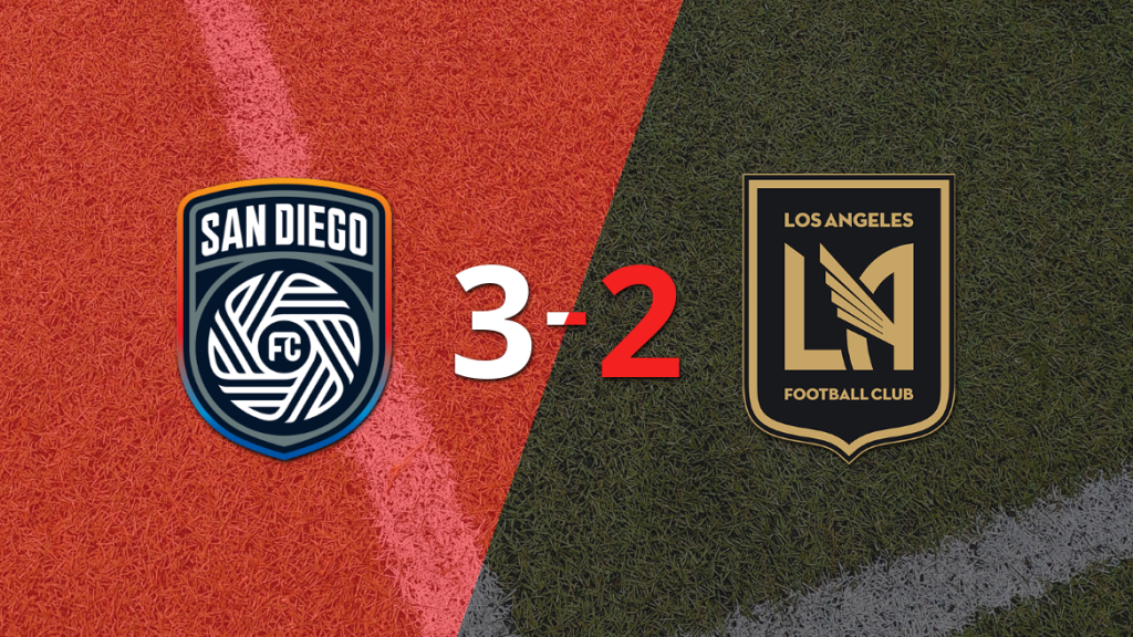 Los Angeles FC terminó cayendo derrotado con San Diego FC 3 a 2