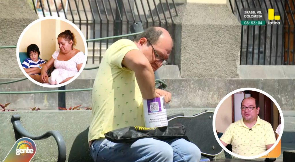 Músico graduado en el CONSERVATORIO DE LIMA toca el violín en las calles por su hijo con piel de mariposa