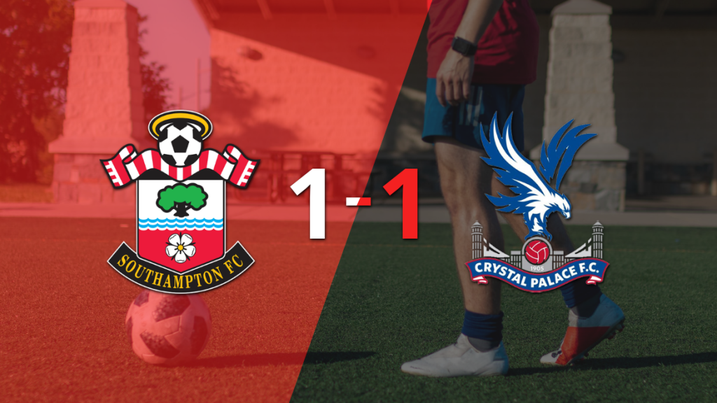Crystal Palace logró un agónico empate ante Southampton