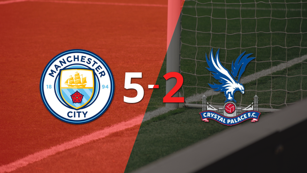 Crystal Palace fue superado fácilmente y cayó 5-2 contra Manchester City