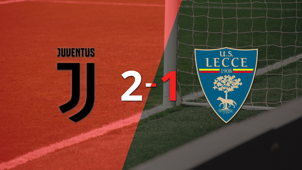 Lecce no pudo con Juventus y perdió 2 a 1 tras gol agónico
