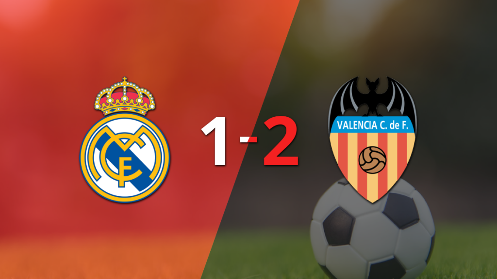 Valencia castigó a Real Madrid con una victoria por 2 a 1, sellada con un gol agónico