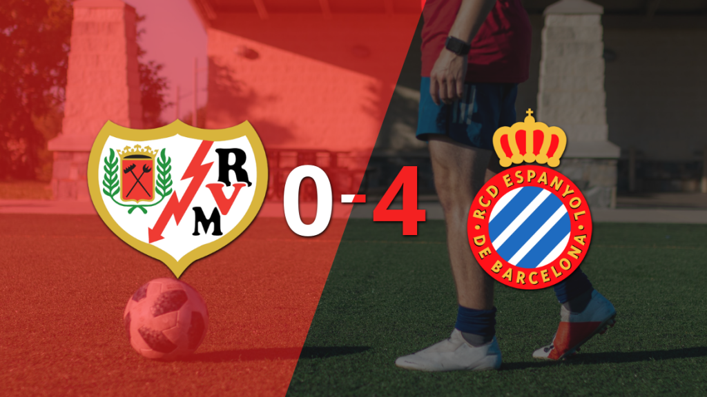 Una gran actuación de Espanyol le da la victoria por 4 a 0 ante Rayo Vallecano