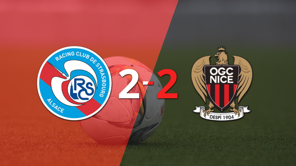 Empate agónico de Nice ante RC Strasbourg con un decisivo gol de Youssouf Ndayishimiye