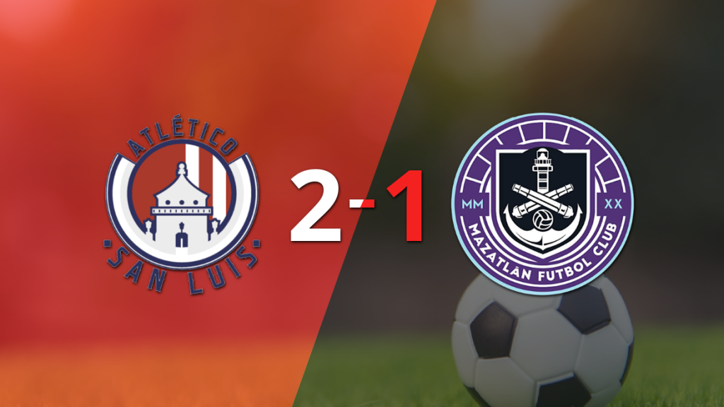 Atl. de San Luis obtiene una victoria 2-1 contra Mazatlán