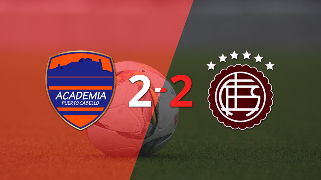 Lanús sacó un punto luego de empatar a 2 goles con Puerto Cabello