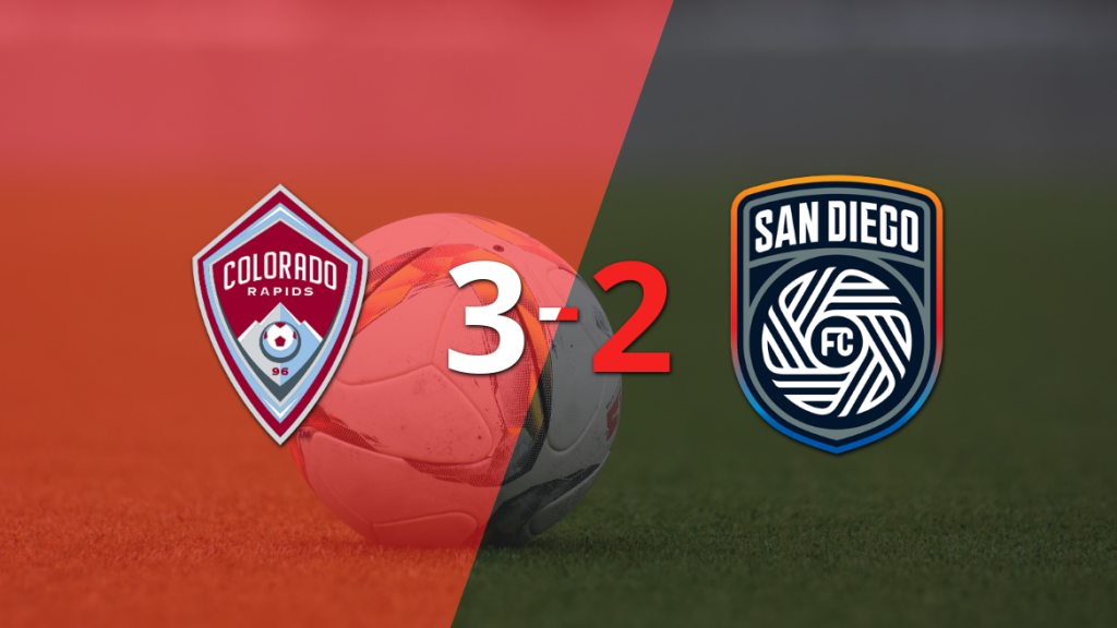 A puro gol, Colorado Rapids se quedó con la victoria frente a San Diego FC por 3 a 2