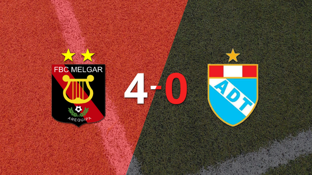 Melgar golea 4-0 a ADT de Tarma y Facundo Castro firma doblete