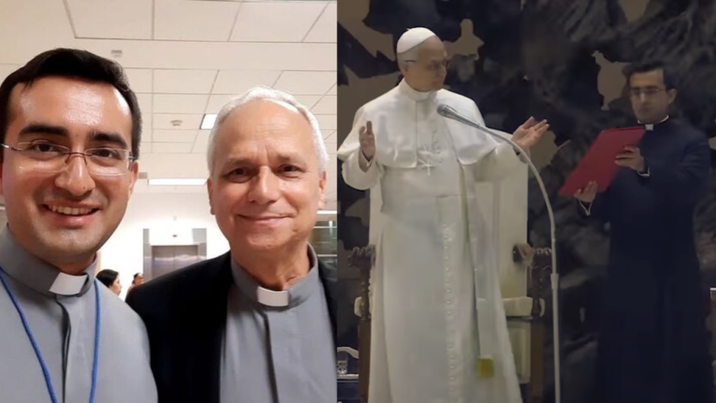 De Chiclayo al Vaticano: el peruano Edgard Rimaycuna aparece junto al papa León XIV | FOTO