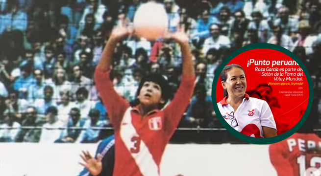 ¡Orgullo nacional! Rosa García ingresa al Salón de la Fama del Vóley Mundial