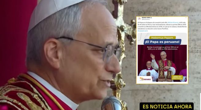 ¡El Papa es chiclayano de corazón!”: Reniec celebra que León XIV tiene DNI peruano