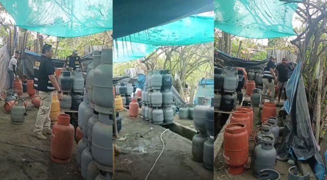Intervienen vivienda donde se adulteraba balones de gas ecuatoriano para venderlo como peruano