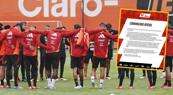 Selección peruana sufre dos bajas previo al partido con Colombia: FPF anuncia nueva convocatoria