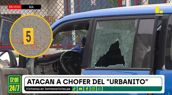 Chofer de ‘El Urbanito’ es atacado a balazos por sicarios en su paradero inicial | VIDEO