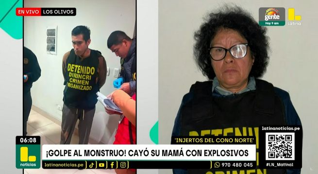 Detienen a la mamá de “El Monstruo” en megaoperativo de la PNP