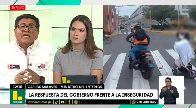 Ministro del Interior responde por casos de robo cometidos por motociclistas con chaleco