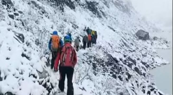 Tres estudiantes desaparecen en nevado de Áncash: familiares solicitan helicóptero intensificar búsqueda